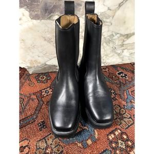 & Other Stories Square Toed Leather Boots New With Box